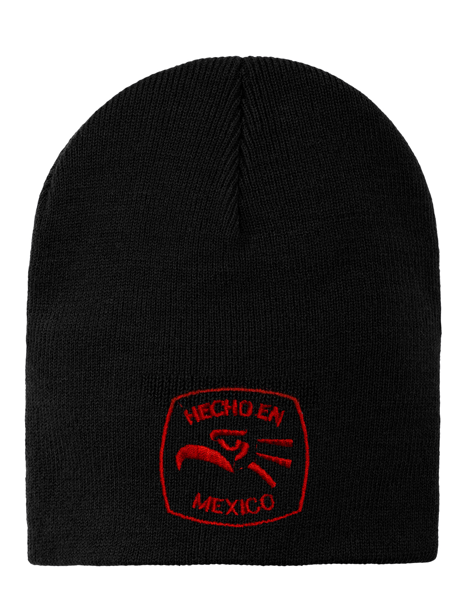 Mens Womens Hencho En Mexico Embroidered Black Cuffless Knit