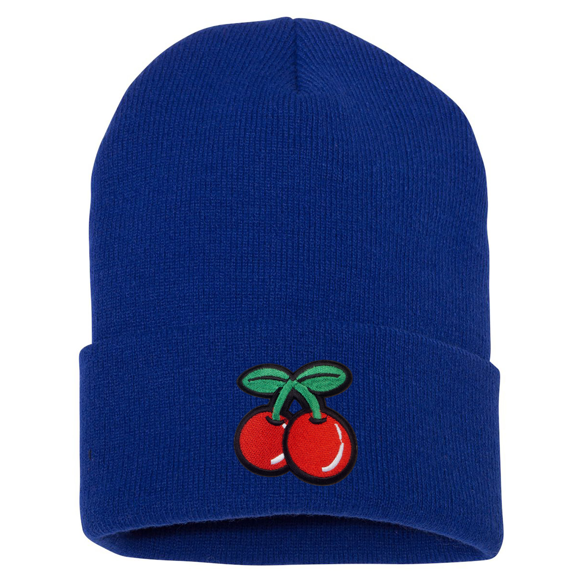 Top Headwear Cherry Beanie - Para hombres Mujeres Largo Invierno Puño Cerezas Gorro Gorro - Imagen 7 de 10