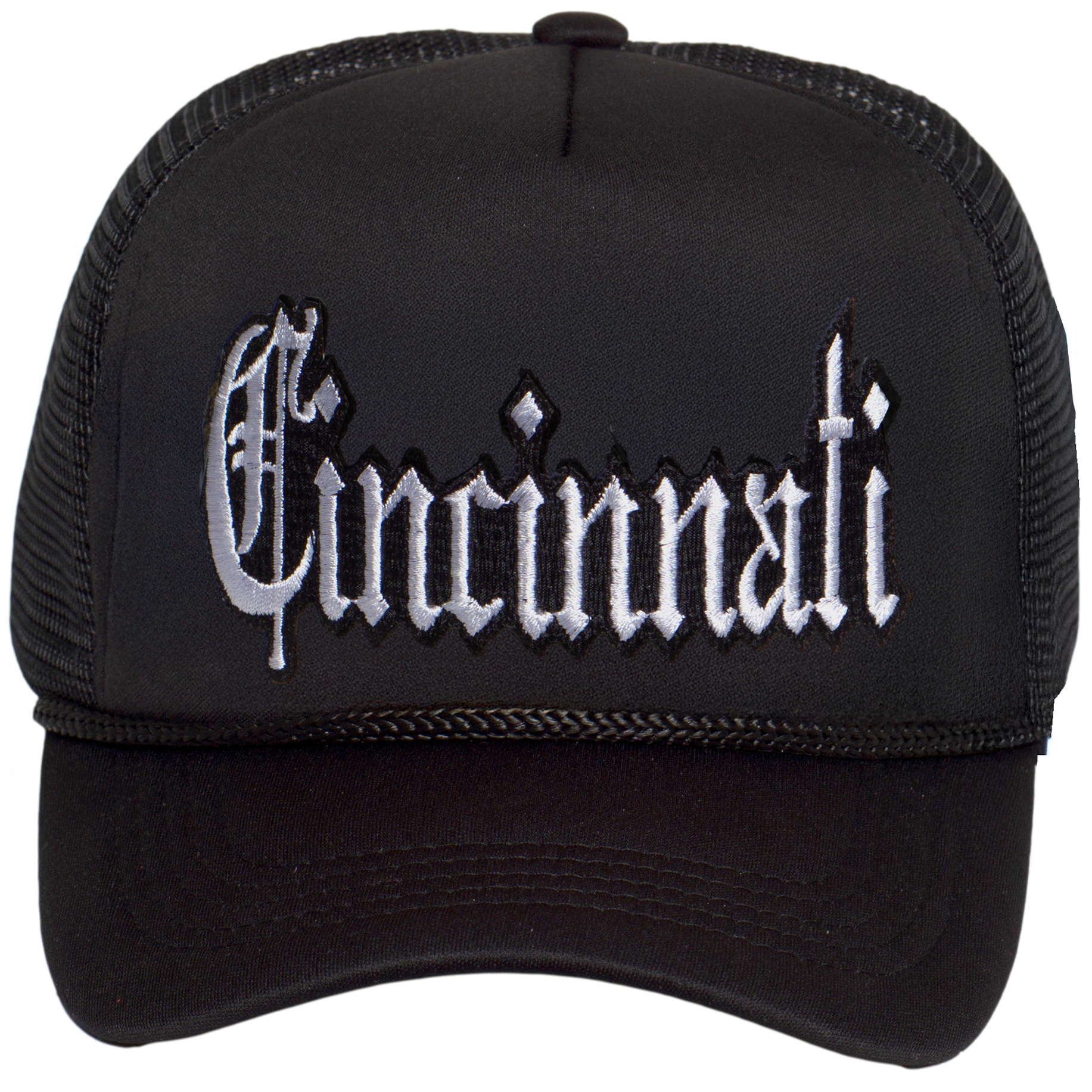 City Trucker Hat – Old English Snapback Vintage Streetwear Cap Hat for Men & - Picture 7 of 16