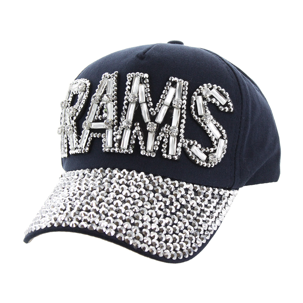 Top Headwear Rams Rhinestone Gem 