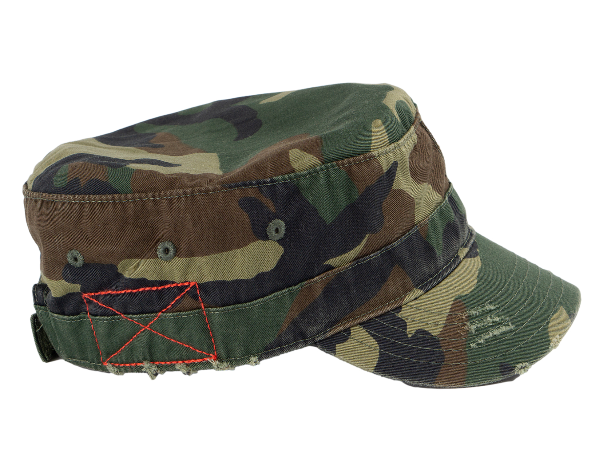 Gorra de estilo militar vintage lavada envejecida del ejército - Imagen 10 de 20