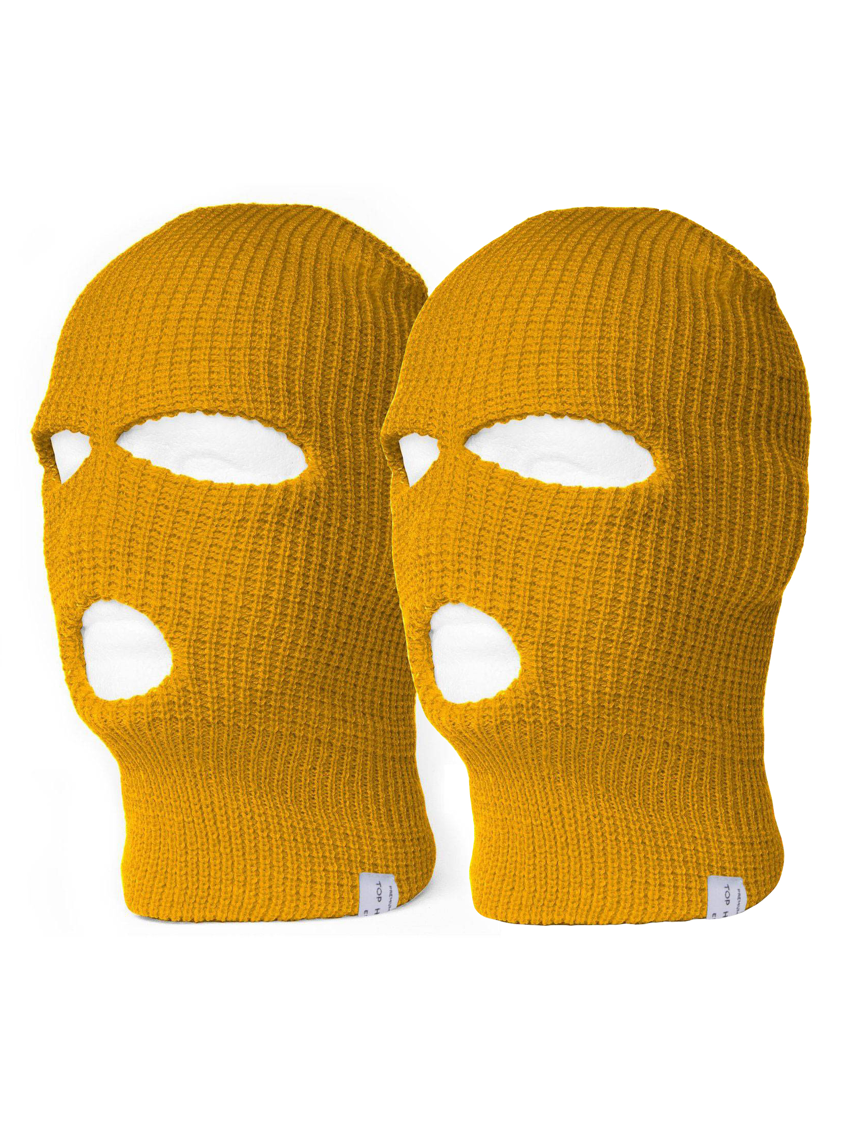Paquete de 2 gorros superiores de 3 agujeros máscara facial de esquí pasamontañas - Imagen 20 de 20