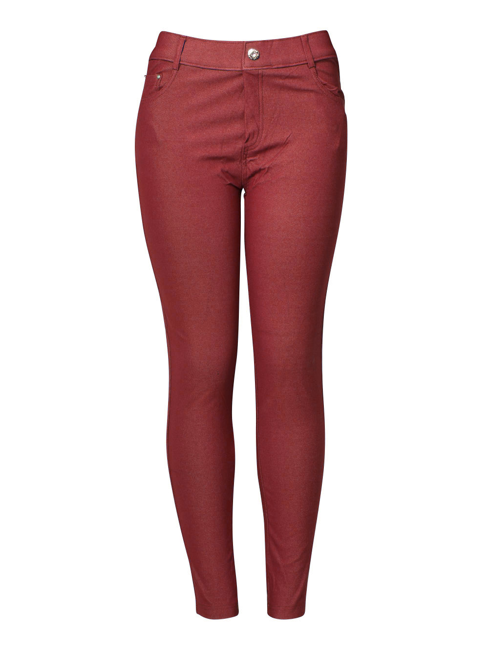 Pantalones cortos elásticos de cinco bolsillos básicos para mujer - Imagen 11 de 14